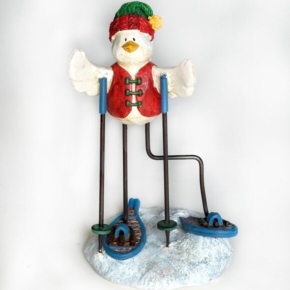Russ Berrie Figurine Bird Snowshoe Merrily We Tweet Along Christmas #13256 - Picture 6 of 6